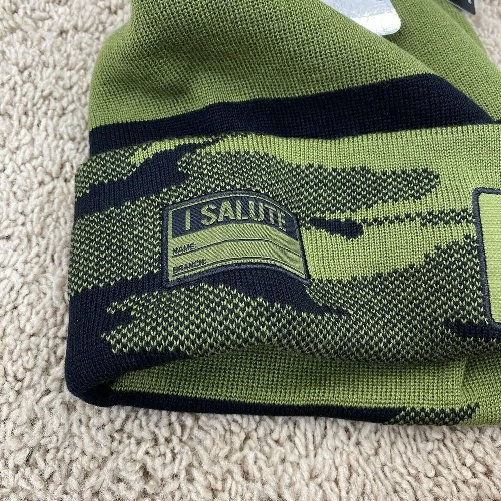 Arizona Coyotes Beanie Fanatics Military Appreciation‎ Camo Cuffed Knit Pom Cap